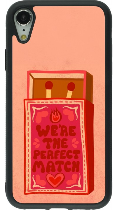 iPhone XR Case Hülle - Silikon schwarz Saint Valentines Day 26 Perfect Match