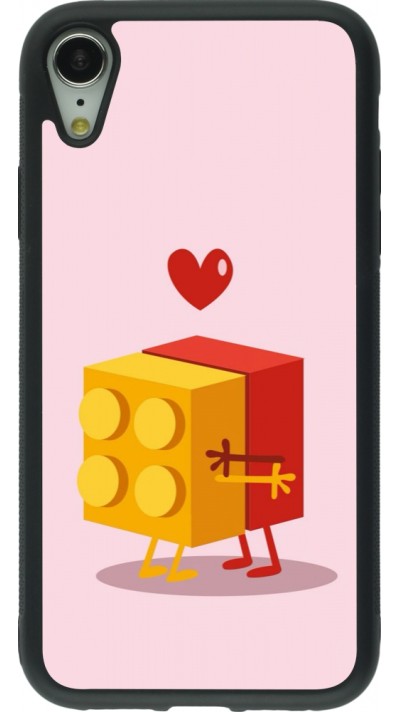 iPhone XR Case Hülle - Silikon schwarz Saint Valentines Day 26 Puzzle