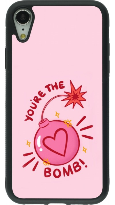 iPhone XR Case Hülle - Silikon schwarz Saint Valentines Day 26 You are the bomb
