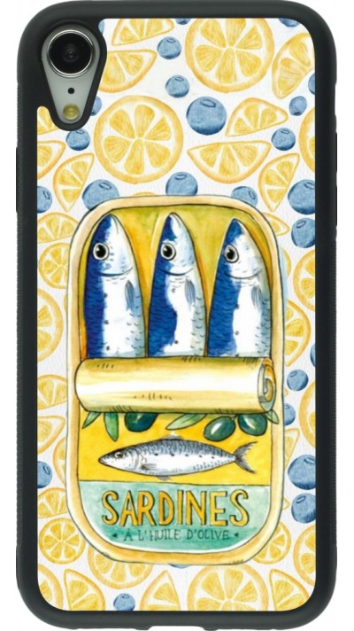 iPhone XR Case Hülle - Silikon schwarz Sardines in oil 2026