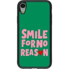iPhone XR Case Hülle - Silikon schwarz Smile for no reason 2026