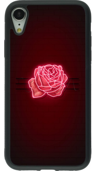iPhone XR Case Hülle - Silikon schwarz Spring 23 neon rose