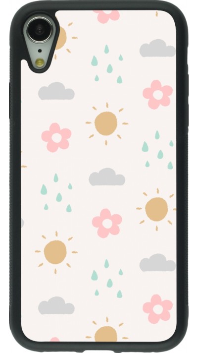 iPhone XR Case Hülle - Silikon schwarz Spring 23 weather