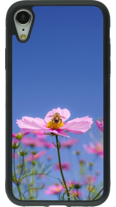 iPhone XR Case Hülle - Silikon schwarz Bee on a flower 2026
