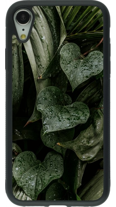 iPhone XR Case Hülle - Silikon schwarz Spring 23 fresh plants