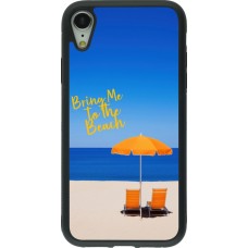 iPhone XR Case Hülle - Silikon schwarz Summer 2025 Bring me to the beach