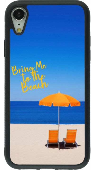 iPhone XR Case Hülle - Silikon schwarz Summer 2025 Bring me to the beach