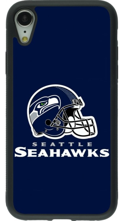iPhone XR Case Hülle - Silikon schwarz Super Bowl 26 Seattle 3