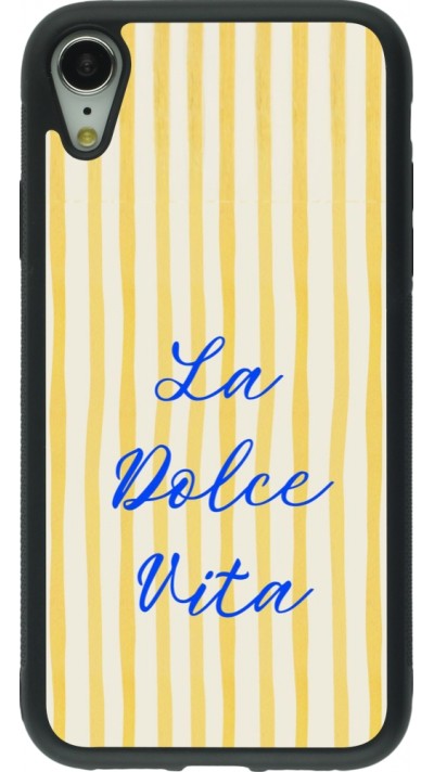 iPhone XR Case Hülle - Silikon schwarz The good life 2026