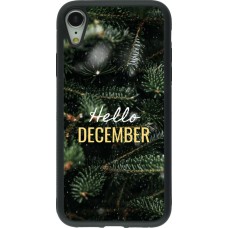 iPhone XR Case Hülle - Silikon schwarz Winter 25 Winter hello december