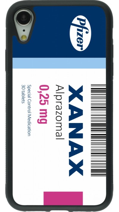 iPhone XR Case Hülle - Silikon schwarz Xanax Alprazolam 2025