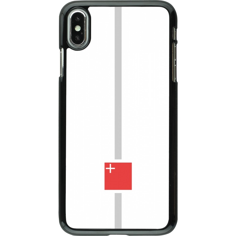 iPhone Xs Max Case Hülle - Kanton SZ weiss