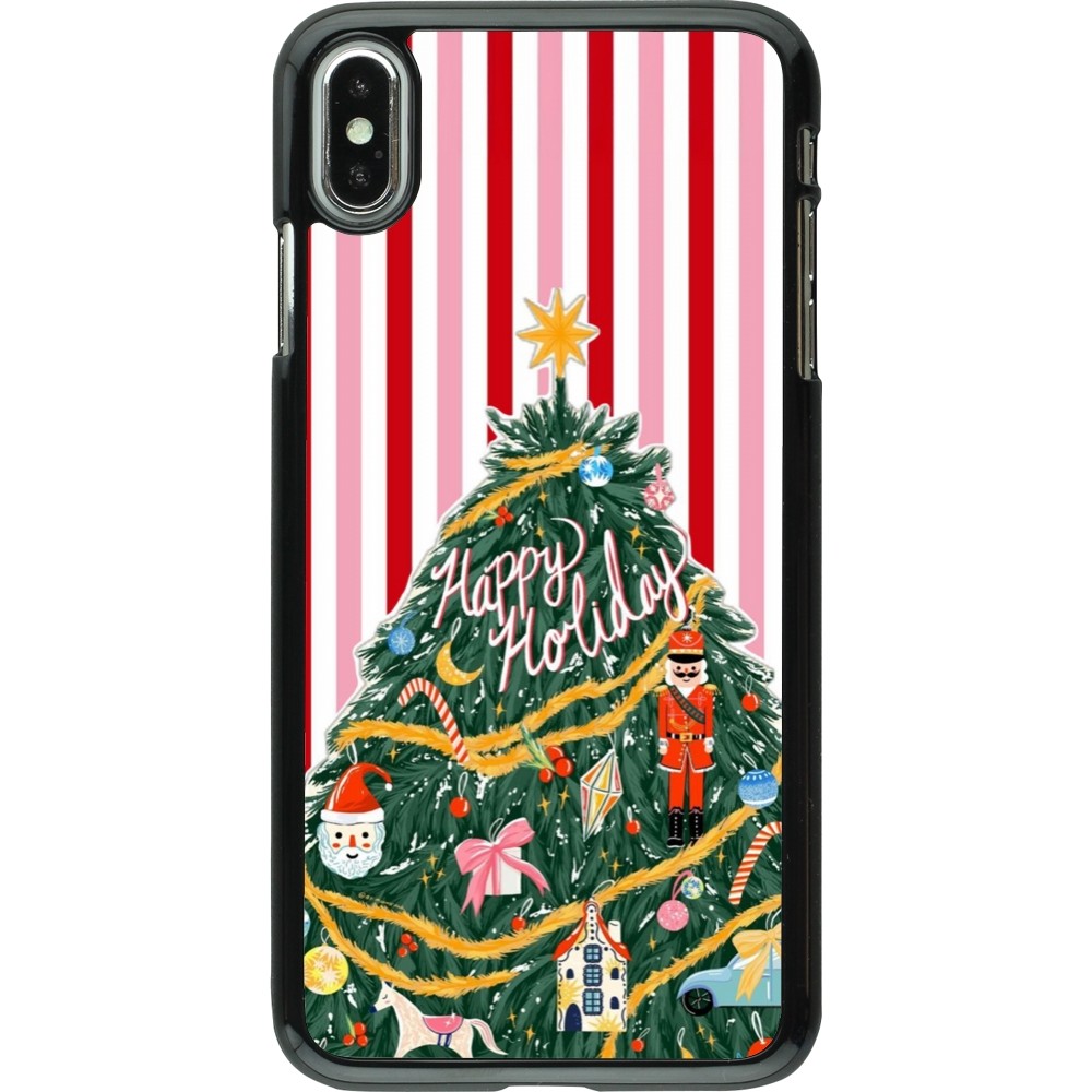iPhone Xs Max Case Hülle - Christmas 25 Happy Holiday