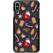 iPhone Xs Max Case Hülle - Christmas 25 Pattern Gingerbread House