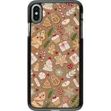 iPhone Xs Max Case Hülle - Christmas 25 Pattern Ginger Cookie