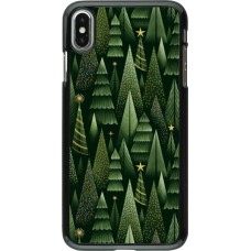 iPhone Xs Max Case Hülle - Christmas 25 Pattern Xmas Tree