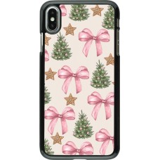 iPhone Xs Max Case Hülle - Christmas 25 Vintage Ribbons