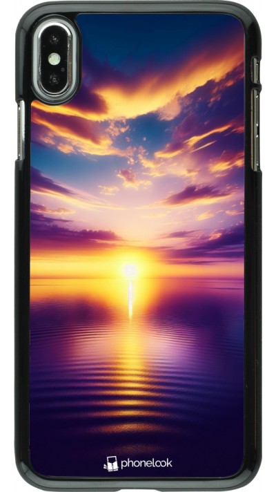 iPhone Xs Max Case Hülle - Sonnenuntergang gelb violett iPhone Xs Max Case Hülle - Sonnenuntergang gelb violett