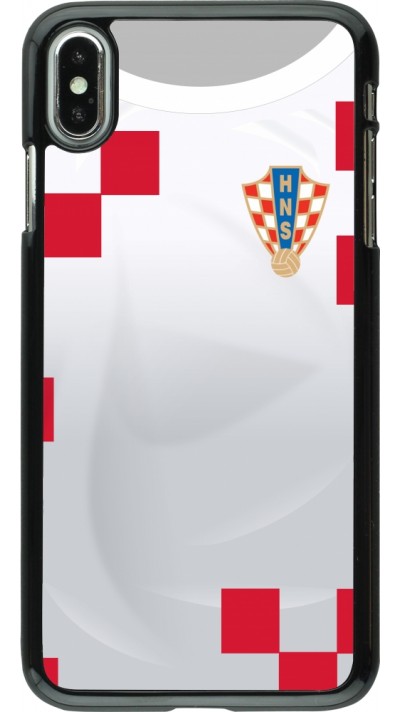 iPhone Xs Max Case Hülle - Kroatien 2022 personalisierbares Fussballtrikot iPhone Xs Max Case Hülle - Kroatien 2022 personalisierbares Fussballtrikot