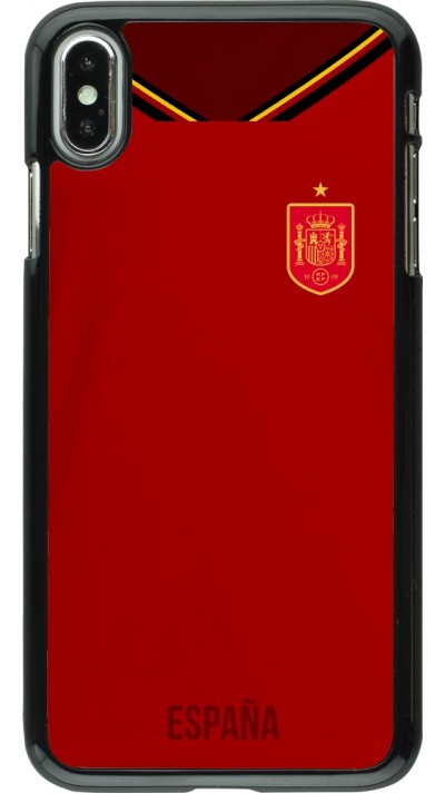 iPhone Xs Max Case Hülle - Spanien 2022 personalisierbares Fußballtrikot iPhone Xs Max Case Hülle - Spanien 2022 personalisierbares Fußballtrikot