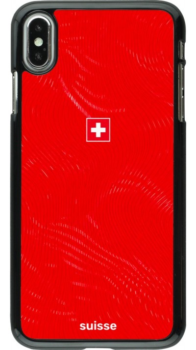 iPhone Xs Max Case Hülle - Schweiz 2026 personalisierbares Fussballtrikot