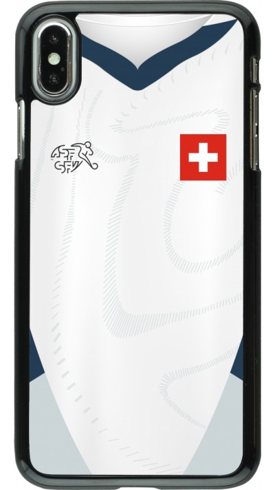 iPhone Xs Max Case Hülle - Schweiz Away personalisierbares Fussballtrikot iPhone Xs Max Case Hülle - Schweiz Away personalisierbares Fussballtrikot