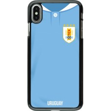 iPhone Xs Max Case Hülle - Uruguay 2022 personalisierbares Fussballtrikot