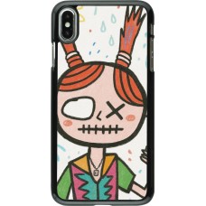 iPhone Xs Max Case Hülle - Little Girl Sketch