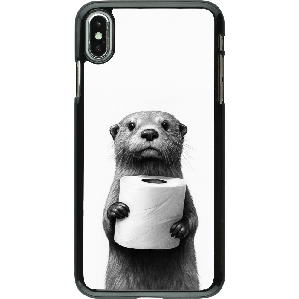 iPhone Xs Max Case Hülle - Otter Toilettenpapier
