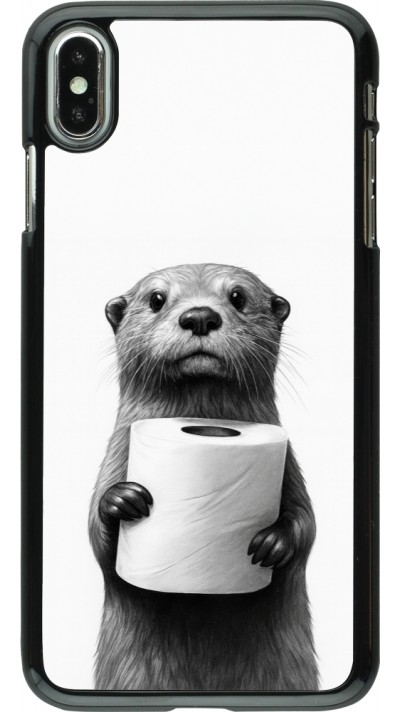 iPhone Xs Max Case Hülle - Otter Toilettenpapier