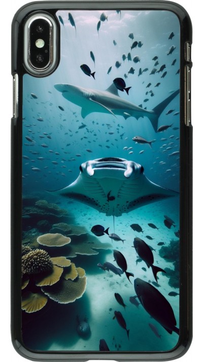 iPhone Xs Max Case Hülle - Manta Lagune Reinigung iPhone Xs Max Case Hülle - Manta Lagune Reinigung