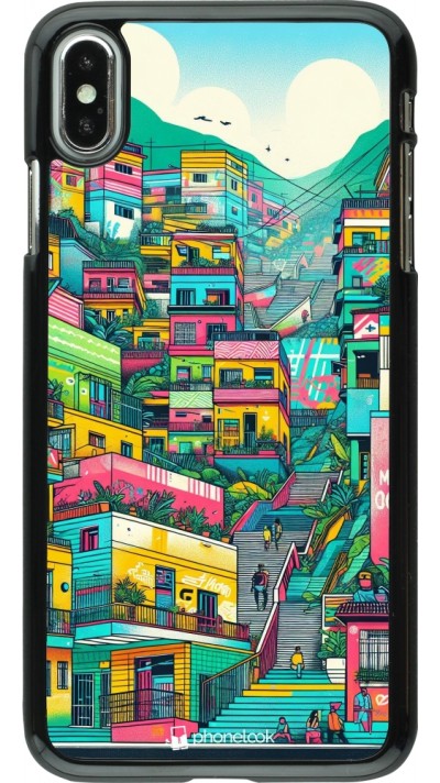 iPhone Xs Max Case Hülle - Medellin Comuna 13 Kunst iPhone Xs Max Case Hülle - Medellin Comuna 13 Kunst