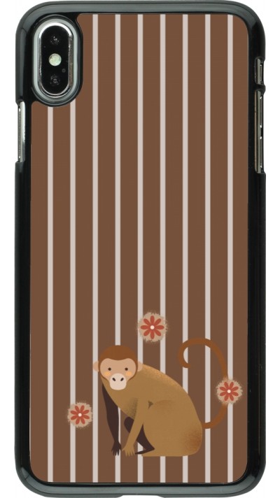 iPhone Xs Max Case Hülle - Monkey with stripes iPhone Xs Max Case Hülle - Monkey with stripes