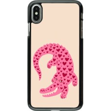 iPhone Xs Max Case Hülle - Pink crocodile 2026