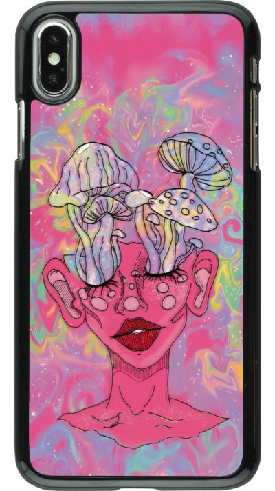 iPhone Xs Max Case Hülle - Psychedelic pink mushroom