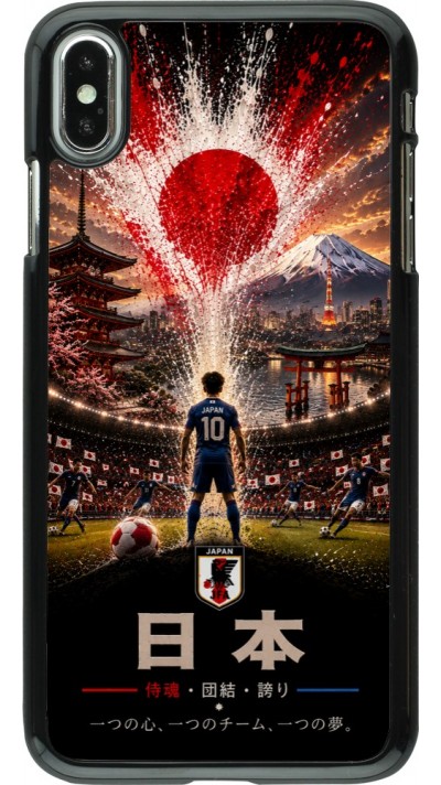 Coque iPhone Xs Max - Football Japon splash 2026