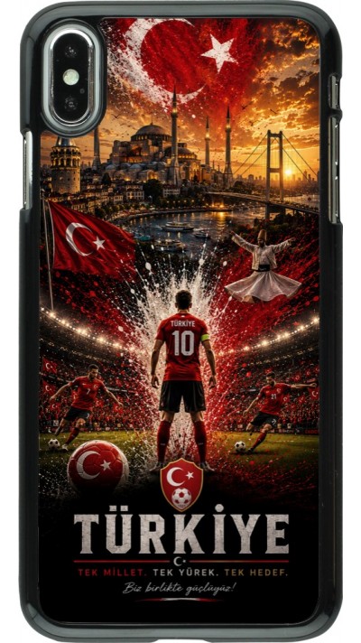 Coque iPhone Xs Max - Football Turquie splash 2026