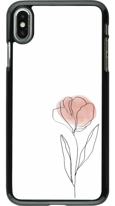 iPhone Xs Max Case Hülle - Spring 23 minimalist flower iPhone Xs Max Case Hülle - Spring 23 minimalist flower