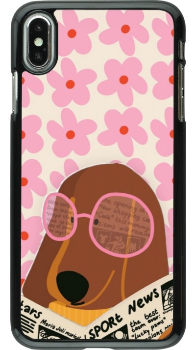 Coque iPhone Xs Max - Dog with newspaper Spring 2026