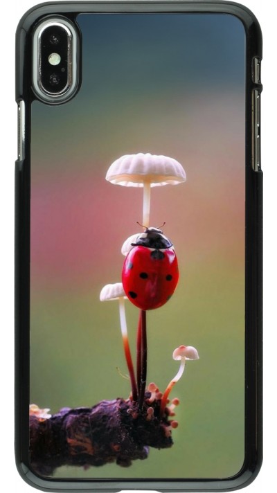 Coque iPhone Xs Max - Ladybird on a mushroom Spring 2026