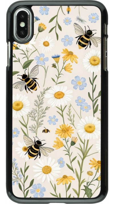 Coque iPhone Xs Max - Pattern bees Spring 2026