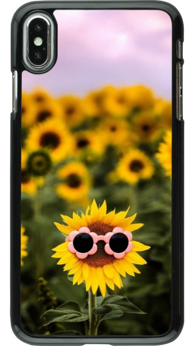 Coque iPhone Xs Max - Sunflower with glasses Spring 2026