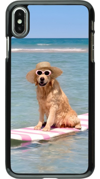iPhone Xs Max Case Hülle - Summer Dog on Paddle iPhone Xs Max Case Hülle - Summer Dog on Paddle