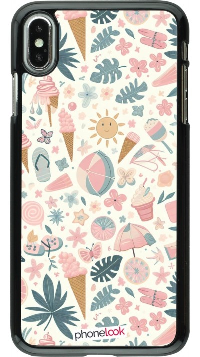 iPhone Xs Max Case Hülle - Sommer Pink Muster iPhone Xs Max Case Hülle - Sommer Pink Muster