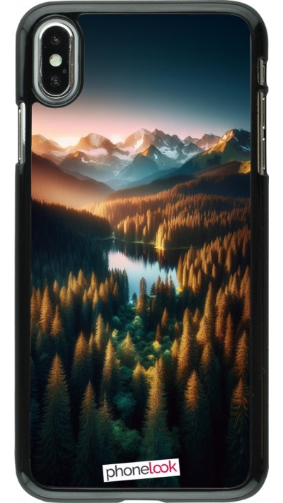iPhone Xs Max Case Hülle - Sonnenuntergang Waldsee iPhone Xs Max Case Hülle - Sonnenuntergang Waldsee