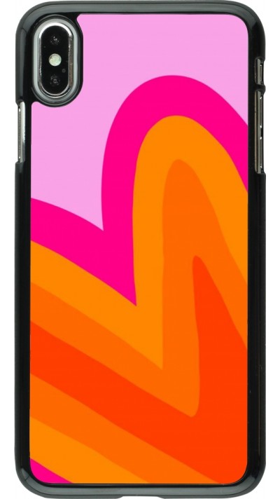 iPhone Xs Max Case Hülle - Valentine 2024 heart gradient iPhone Xs Max Case Hülle - Valentine 2024 heart gradient