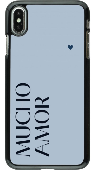 iPhone Xs Max Case Hülle - Valentine 2024 mucho amor azul iPhone Xs Max Case Hülle - Valentine 2024 mucho amor azul