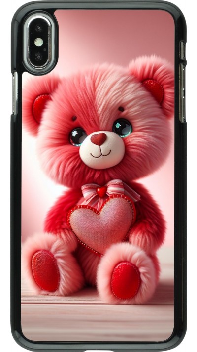 iPhone Xs Max Case Hülle - Valentin 2024 Rosaroter Teddybär iPhone Xs Max Case Hülle - Valentin 2024 Rosaroter Teddybär