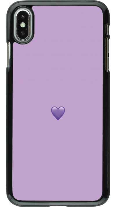 iPhone Xs Max Case Hülle - Valentine 2023 purpule single heart iPhone Xs Max Case Hülle - Valentine 2023 purpule single heart