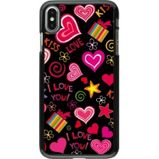 iPhone Xs Max Case Hülle - Valentine 2023 love symbols